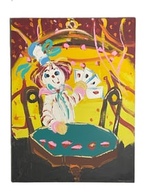 Paul Blaine Henrie - Poker Face - Painting Oil on Canvas