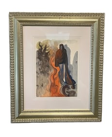 Salvador Dali - Hell Canto 16 (The Divine Comedy) - Framed Print
