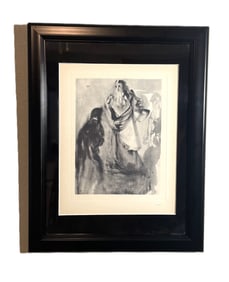 Salvador Dali "The Walk Towards God" - Copper Engraving Print