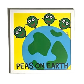 Todd Goldman - Peas on Earth - Limited Edition Lithograph