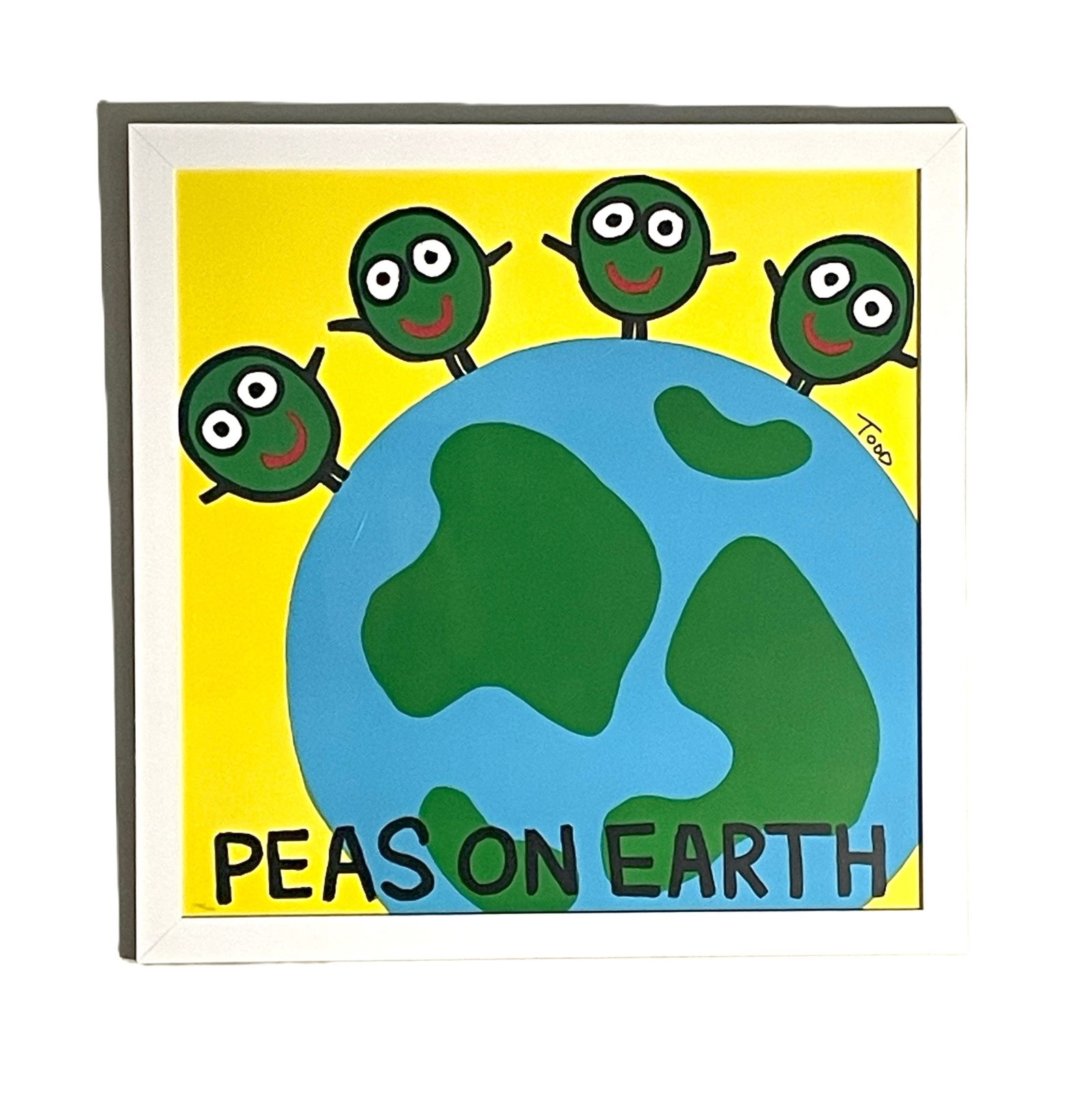Todd Goldman - Peas on Earth - Limited Edition Lithograph: Todd Goldman - Peas on Earth - Limited Edition Lithograph Framed Limited Edition Lithograph, Numbered (146/300) and Hand Signed, comes with Certificate of Authenticity (COA). Todd Harris Goldman is a