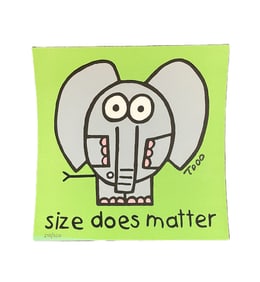 Todd Goldman - Size Does Matter - Limited Edition Lithograph (275/350)