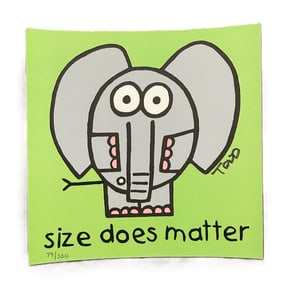 Todd Goldman - Size Does Matter - Limited Edition Lithograph (79/350)