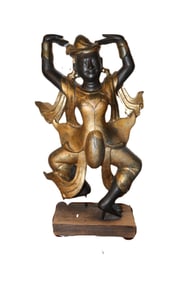 Asian Deity Bronze Figurine