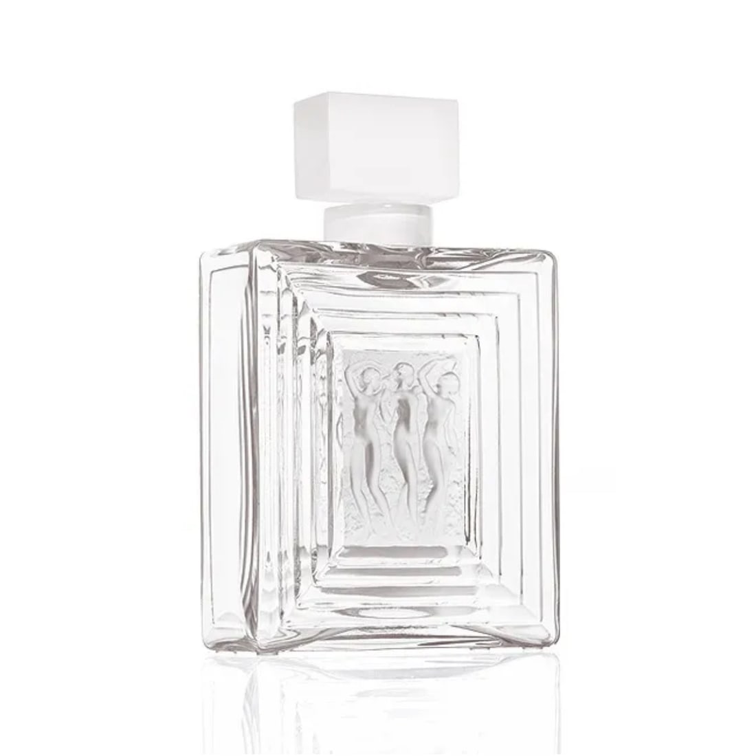 Lalique "Duncan" Crystal Perfume Bottle Signed (1 of 3)