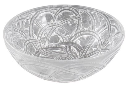 Lalique Pinsons Pattern Bowl