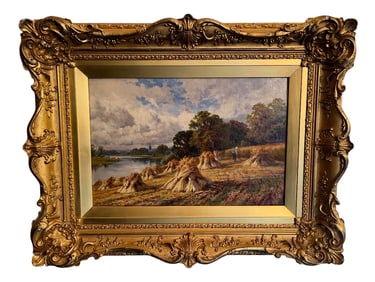 Henry H. Parker, Near Stratford on Avon, Oil on Canvas, Signed