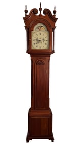Colonial Chippendale Style Tall Case Clock