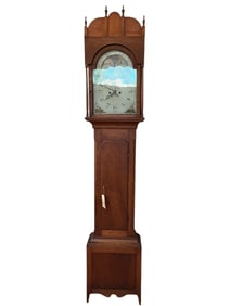 Early American Pennsylvania Tall Case Clock, William Miller of Philadelphia, Circa 1820