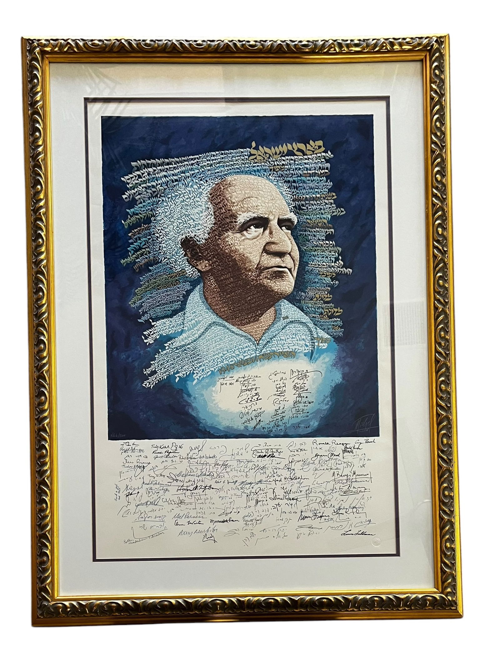 Michael Schwartz, David Ben-Gurion, Silkscreen, Signed & Numbered 344/500 (1 of 6)