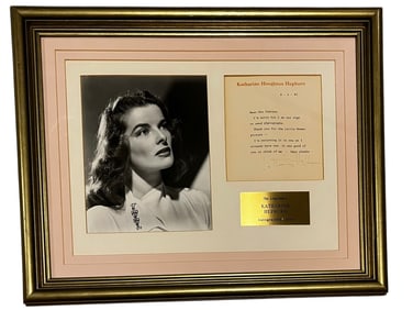 Katharine Hepburn Letter with Photograph