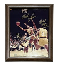 Magic Johnson, Michael Cooper, and Norm Nixon Lakers Photograph