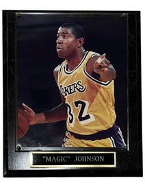 Magic Johnson Photograph Plaque