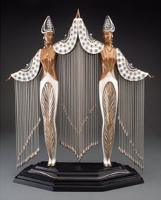 Erte (Romain de Tirtoff), Les Bijoux de Perles, Bronze Sculpture, Signed & Numbered, COA Included