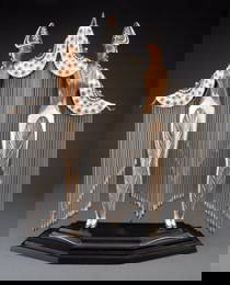 Erte (Romain de Tirtoff), Les Bijoux de Perles, Bronze Sculpture, Signed & Numbered, COA Included