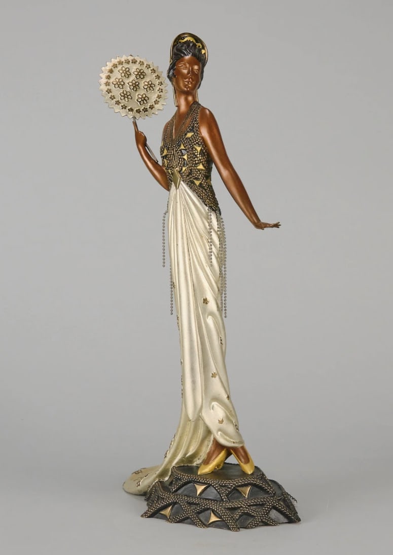 Erté (Romain de Tirtoff), Fedora, Bronze Sculpture, Signed & Numbered, COA Included (1 of 4)