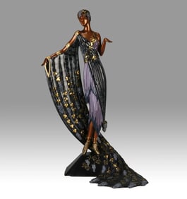 Erté (Romain de Tirtoff), L’Amour de Vin, Bronze Sculpture, Signed & Numbered, COA Included