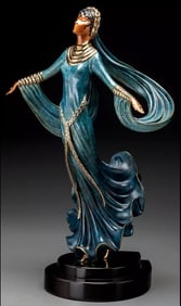 Erté (Romain de Tirtoff), Ecstasy, Bronze Sculpture, Signed and Numbered, COA Included