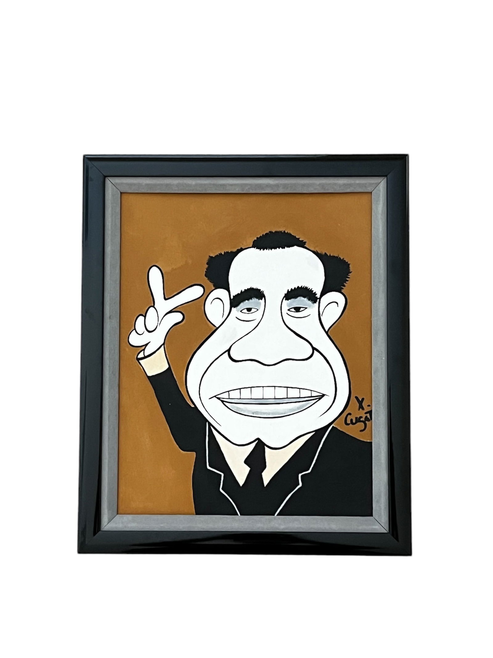 Xavier Cugat, Set of 3 Paintings, Signed, COA Not Included (1 of 9)