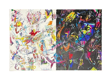 Ford Crull - Berserker - Oil / Oil Stick / Enamel on Canvas