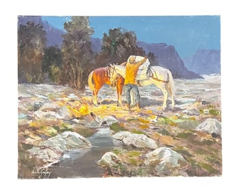 Walter Graham,  Oil on canvas, Signed