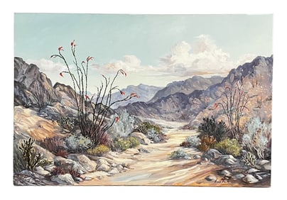 Luce Felts, Majestic Desert, Oil on Canvas, Signed