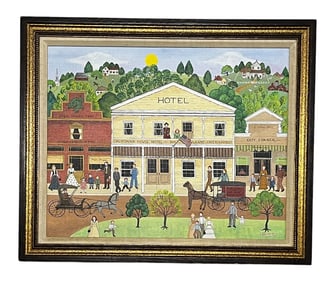 Joanna Case, Old Days by Sutter Creek, Oil on Canvas, Signed and Dated 1980