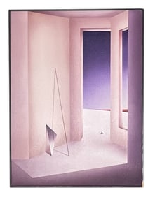 Ken Weaver, Purple Night, Acrylic on Canvas, Signed and dated '87