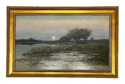 John Noble Barlow, Oil on Canvas, Rusoord, Signed and Dated 1891