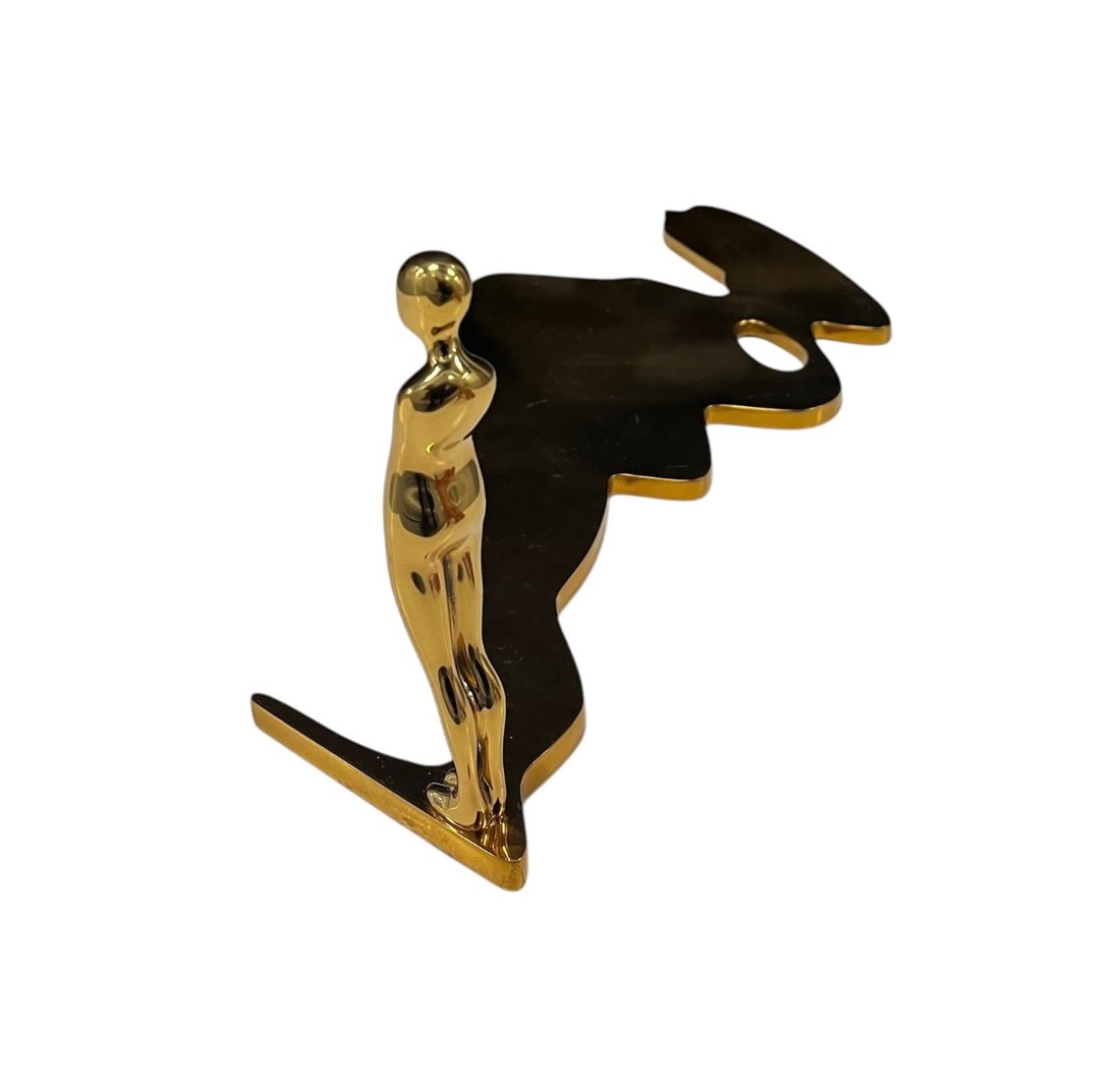 Ernest Trova - Falling Man Series - Gold - Circa 1987 - 2
