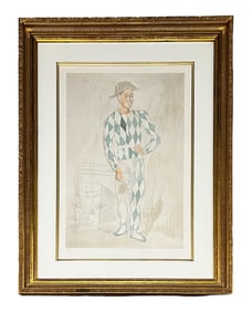 Pablo Picasso, Arlequin en Pied, Lithograph, Signed “Collection Marina Picasso, Numbered 305/500
