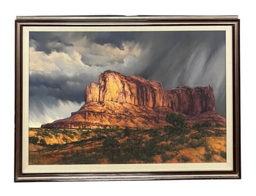 Robert Leroy Knudson, Pastel on Paper, Signed