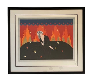 Erte, Memories, Serigraph, Signed and Numbered, 1985, COA Included