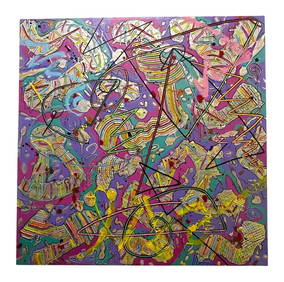 Oliverio Hinojosa - Abstract Painting in Bright Colors (1 of 3)