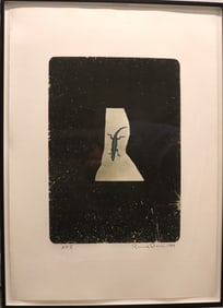 Ronald Davis, Samson’s Lizard, Color Photogravure/Aquatint Hand-Painted, AP V, Signed & Dated 1983