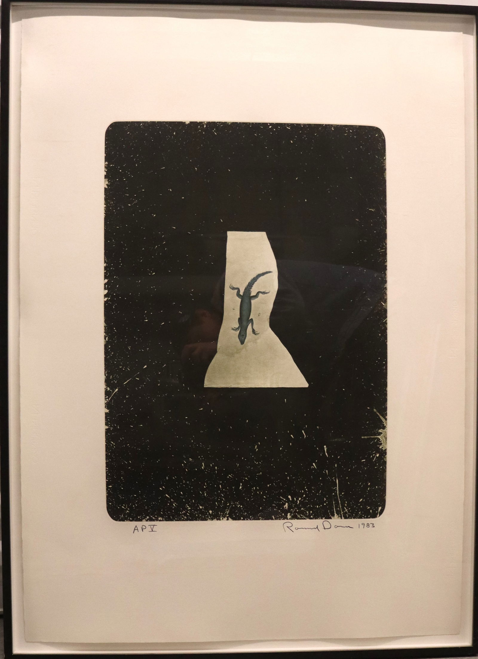 Ronald Davis, Samson’s Lizard, Color Photogravure/Aquatint Hand-Painted, AP V, Signed & Dated 1983 (1 of 4)