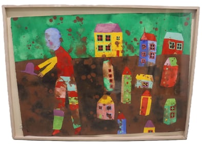 Deloss McGraw, Watercolor and Gouache on Paper, Signed