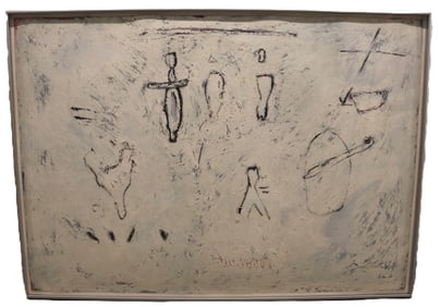 Marc Perlman, Abstract Mixed Media, Signed and Dated '86