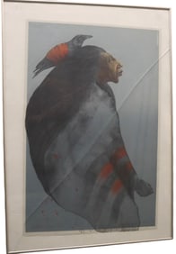 Frank Howell, Lakota Sisters, Lithograph, Titled, Numbered 85/100, Signed and Dated 1984