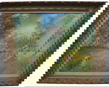 Elizabeth Van Court - Picking Flowers - Oil Painting (1 of 4)