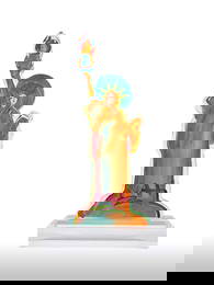 Peter Max, Statue of Liberty Ver. III #350, Acrylic Sculpture, Signed, COA Included