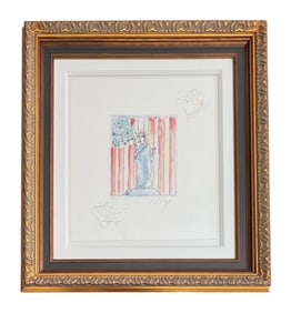 Peter Max "United We Stand II Freedom Suite" 2016 Signed Etching Hand-Coloring w/COA