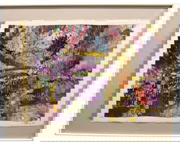 Ron Morris, Mixed Media on Paper, Signed and Dated '88