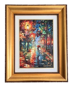Daniel Wall, Love is Beautiful, Giclee on Canvas, Signed, Numbered 87/130, COA Included