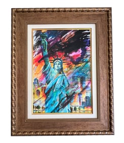Daniel Wall "Resilient Nation" 2023 Signed Giclee with Hand-Embellishment - COA