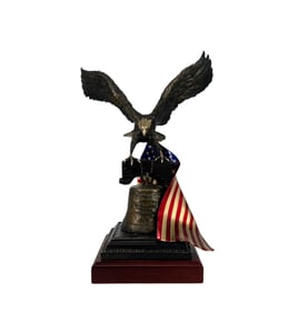 Laran Ghiglieri "Liberty" 2023 Signed Bronze Sculpture, Limited Edition, COA/Appraisal