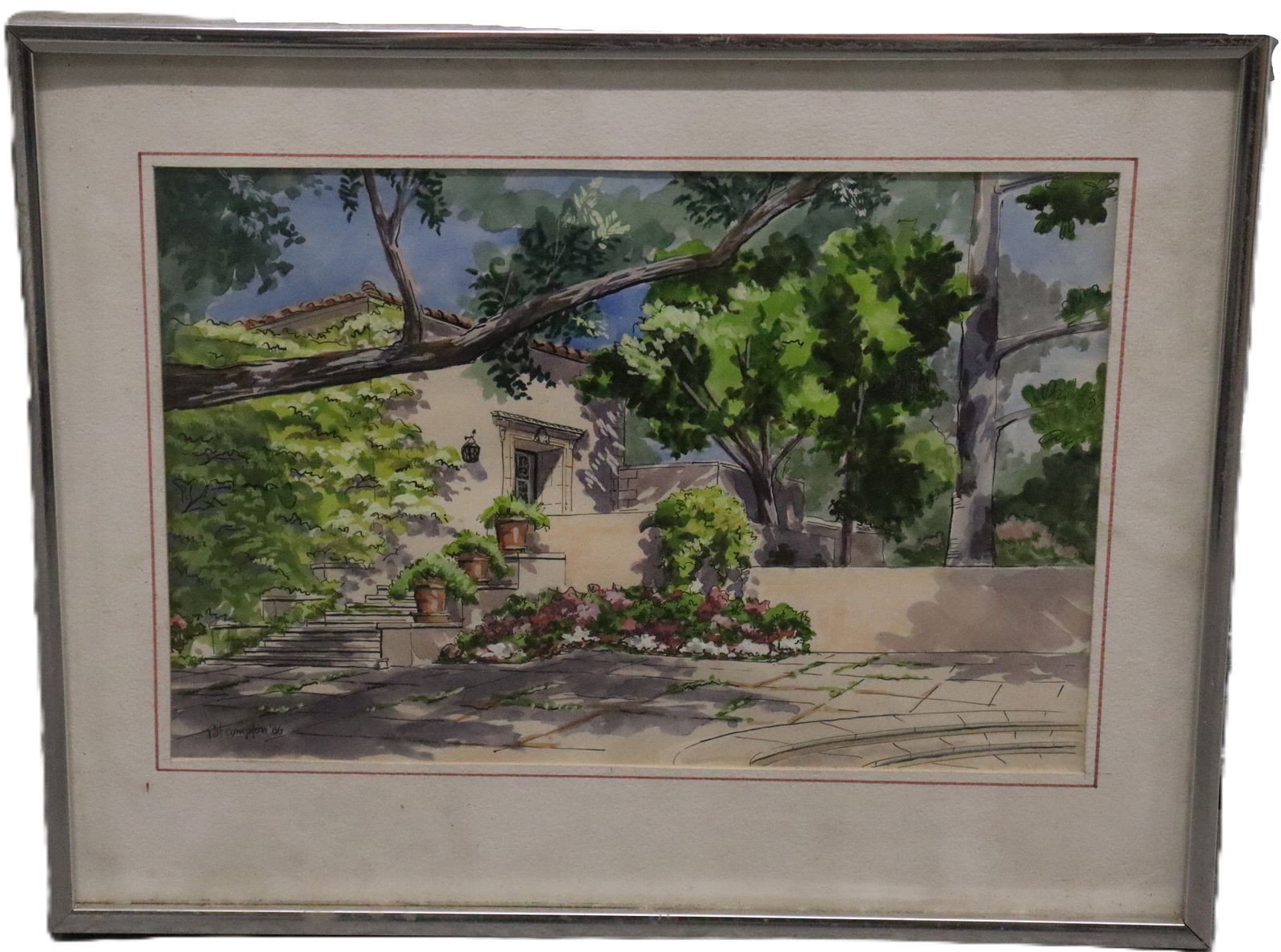 Pat Compton - Framed Watercolor - 1986 (1 of 3)
