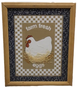 Farm Fresh Eggs - Mixed Media - 1983