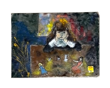 "Tea Party" - Enamel on Copper