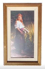 Arian, Spring Maiden, Oil Embellished Canvas Giclée, Signed/Numbered 24/75, COA Included